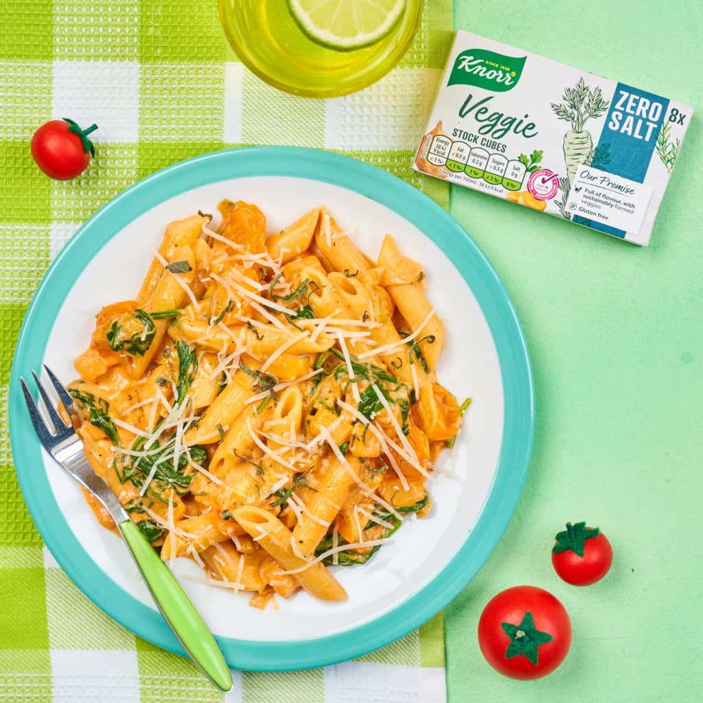 Penne Pasta with Orange Tomatoes & Squash by Annabel Karmel