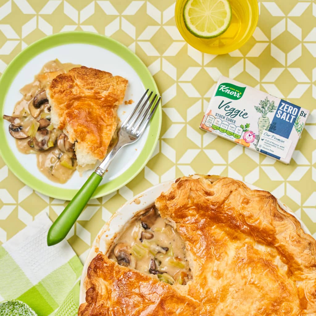 Leek & Mushroom Puff Pastry Pie by Annabel Karmel