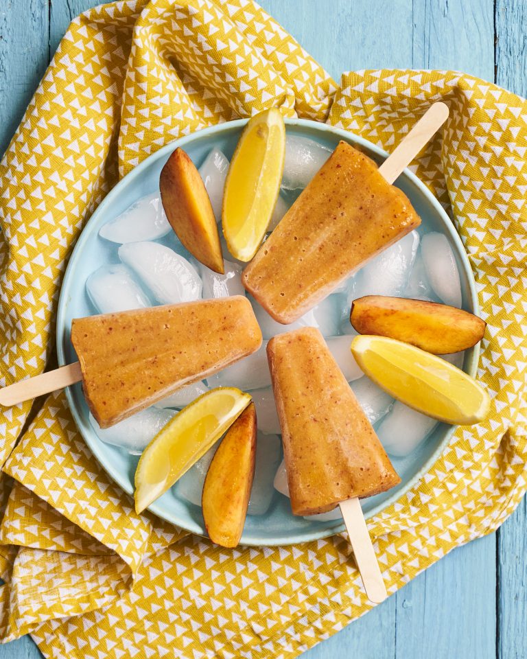 Peach Ice Lollies