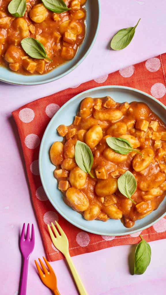 Gnocchi with Tomato, Carrot and Chicken