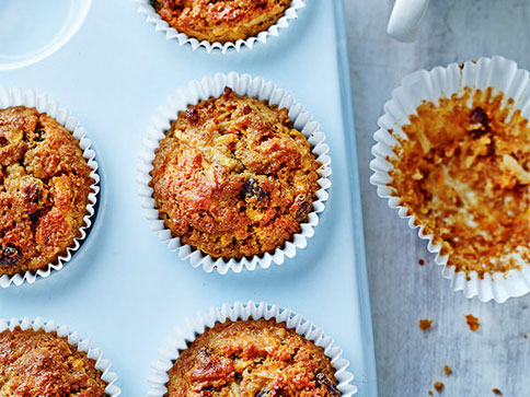 Apple & Carrot Muffins with Maple Syrup recipe by Annabel Karmel