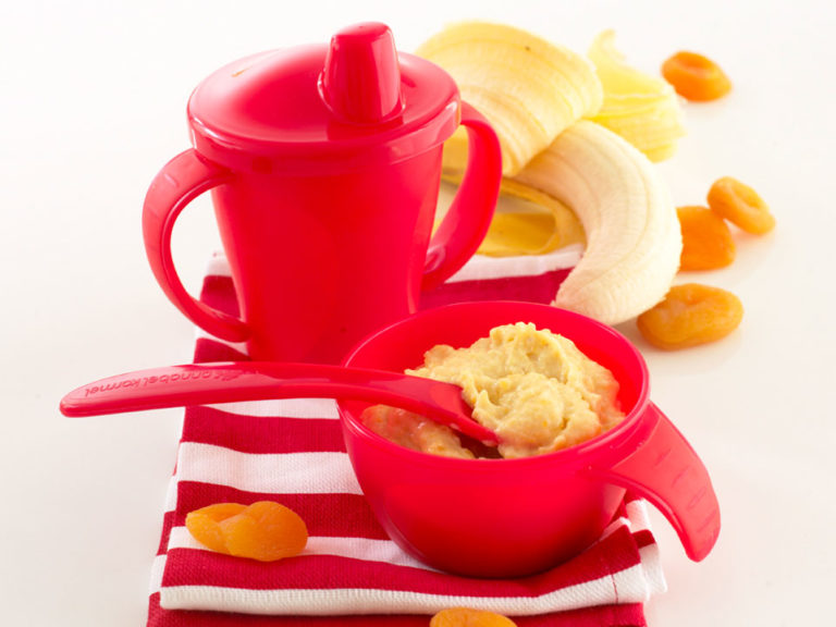 Baby Yoghurt with Apricot & Banana recipe by Annabel Karmel