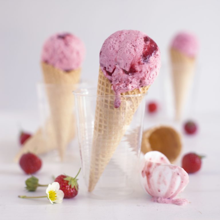 Banana & Strawberry Ice Cream Recipe by Annabel Karmel