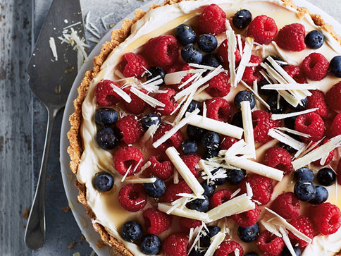 berry and white chocolate tart recipe annabel karmel