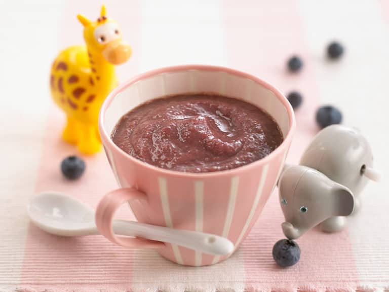 Blueberry, Pear & Banana Puree recipe by Annabel Karmel