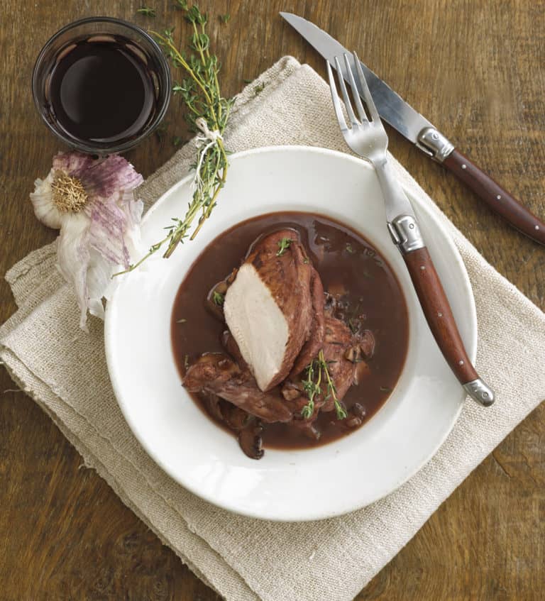 Chicken in Red Wine Sauce Recipe by Annabel Karmel