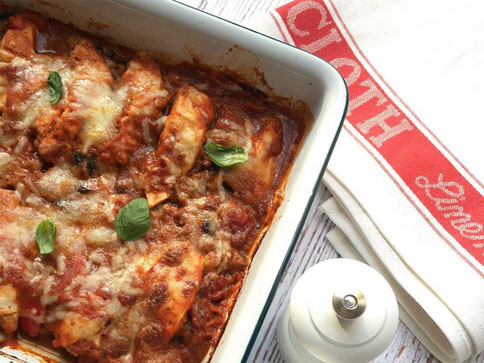 Chicken & Aubergine Parmigiana recipe by Annabel Karmel