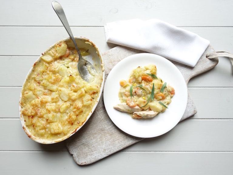 Chicken, Sweetcorn & Tarragon Pie recipe by Annabel Karmel