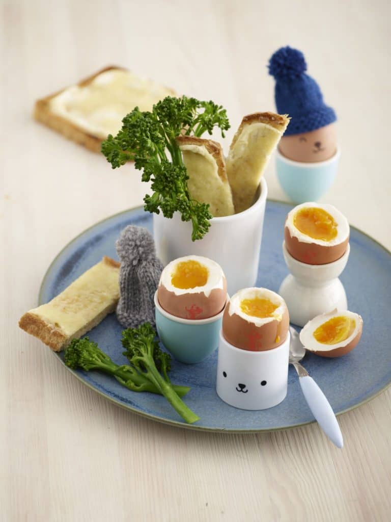 Boiled Egg with Broccoli & Cheese Soldiers recipe by Annabel Karmel