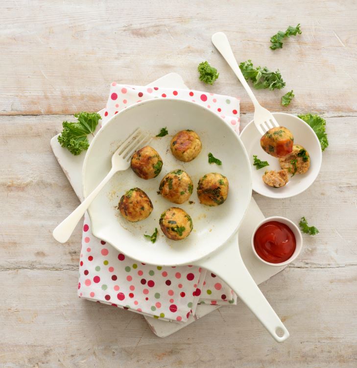 chicken and kale balls recipe by annabel karmel