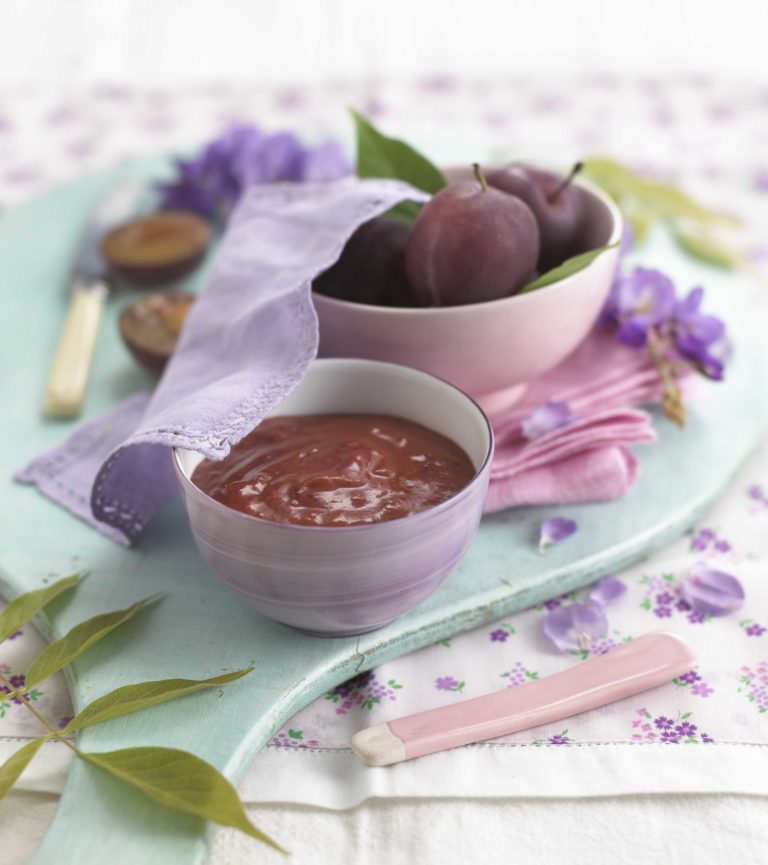 Plum, Peach and Prunes Recipe by Annabel Karmel