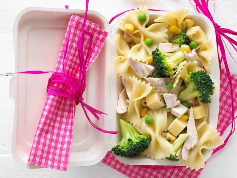 Bow Tie Pasta Salad with Chicken recipe by Annabel Karmel