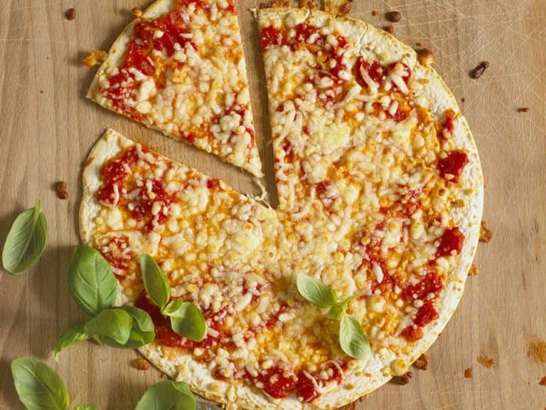 Tortilla Pizza Margherita recipe by Annabel Karmel