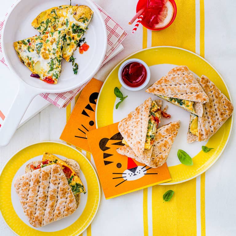 Veggie Omelette Toasties by Annabel Karmel