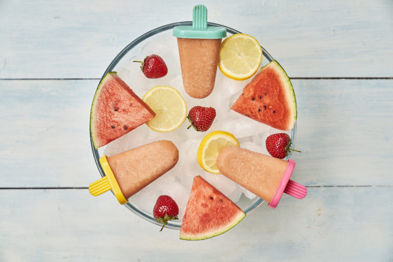 Watermelon, Mango & Banana Lollies Recipe by Annabel Karmel