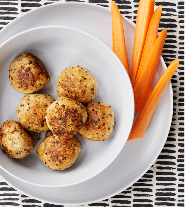 Chicken, Quinoa, Apple & Sage Balls Recipe by Annabel Karmel