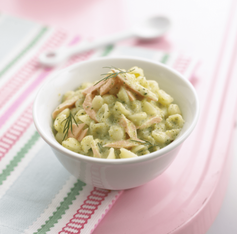 Pasta Shells with Salmon & Broccoli recipe by Annabel Karmel